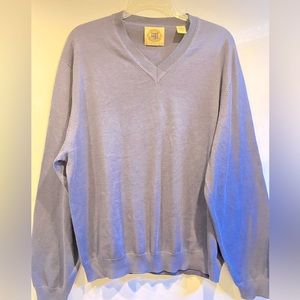 Pussers West Indies Sweater Medium Adult Blue Silk Blend Pullover Knit Mens